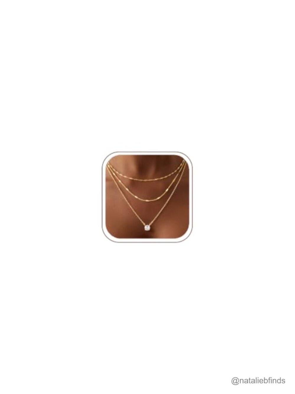14K Gold Plated Layered Necklace Set for Women, Dainty Hypoallergenic Jewelry